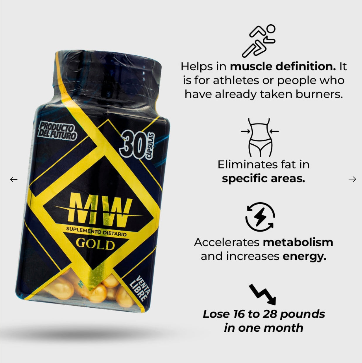 MW Gold Fat Burner – Advanced Dietary Supplement for Weight Management